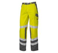 BP 2010-845-8653-44n Pantalon de travail avec dos élastique, mélange de tissus 270,00 g/m², jaune clair/gris foncé, 44n