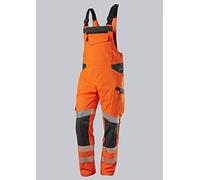 BP 2041-844-6556 Salopette pour homme, 79,5% polyester/16,5% coton/4% élastoléfine, orange vif/anthracite, coupe moderne, taille 64/66n