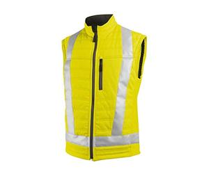 BP 2113-845-86 BProtected Gilet thermique unisexe en coton et polyester Jaune Taille S