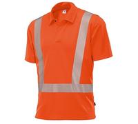 BP 2132-260-85 Polo mixte avec col polo et bouton-pression dissimulé Mélange de tissu 185 g/m² Orange Warnorange XL