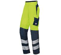 BP 2236-590-6614-33n Silhouette élégante pour homme avec taille haute à l'arrière 48,5% modacrylique/34% coton/17% polyamide/0,5% autres fibres, jaune avertissement/bleu nuit, taille 33N