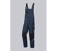 BP 2437-581-1432-45/46n Salopette pour homme avec bretelles stretch et attaches à clip 35% aramide 30% modacryl/25% coton/9% polyamide/1% autres fibres Bleu nuit/noir Taille 45/46 N