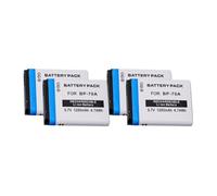 BP-70A 1280mAh BP 70A batterie Li-Ion Rechargeable 4PC, Compatible for Samsung AQ100 ES65 ES67 ES71 ES73 ES74 EA-BP70A IA-BP70A batterie d'appareil photo