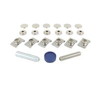 BP 850-6 à 19 en laiton nickel 3 partie à bouton-pression et 19 mm pare-brise Kit de clip avec outils