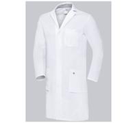 BP 1753-130-0021-52L Blouse de médecin à Manches Longues pour Homme avec système de Levage à Bras Longues 205 g/m² Pur Coton Blanc 52 l