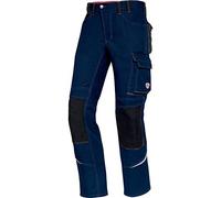 BP Comfort Plus 1803-720-110 Pantalon de travail - Élastique dans le dos - Plis à la taille - Coupe normale - Taille : 58n - Couleur : bleu nuit/anthracite
