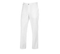 BP Med Trousers 1368-686-21 Pantalon pour homme - Mélange stretch - 48% coton, 48% polyester, 4% élasthanne - Coupe courte - Taille 54s - Couleur : blanc