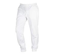 BP Med Trousers 1737-311-0021 Pantalon confortable pour homme - Taille élastique - 35% coton, 30% polyester, 5% élastoléfine - Coupe moderne - Taille : 2XL - Couleur : blanc
