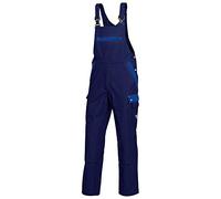 BP Profil 1844-720-10 Salopette - Bretelles stretch - Taille réglable - Poches pour genouillères - 65% polyester, 35% coton - Coupe normale - Taille : 54 - Couleur : bleu foncé/bleu roi