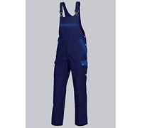 BP Profil 1844-720-10 Salopette - Bretelles stretch - Taille réglable - Poches pour genouillères - 65% polyester, 35% coton - Coupe normale - Taille : 52 - Couleur : bleu foncé/bleu roi