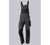 BP Salopette 1979-570-5632-52n - Coupe slim - 250 g/m² - Mélange de tissus stretch - Anthracite/noir - 52n