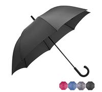 BP SUNNY Parapluie Femme Homme Grand Parapluie Solide Ouverture Automatique Résistant au Vent Super Hydrofuge Résistant aux Typhons Protection contre la Mousson 137cm