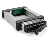 Bp-T3525 Sas I, Ii + Sata I, Ii, Iii Rack Amovible Pour Disque Dur 3,5""/2,5"" Dans Une Baie 5,25"" Boîtier En Aluminium Noir[Z3491]