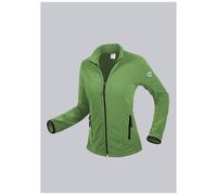 BP 1693-641-178-XS Veste polaire pour femme, col montant et bras de levage, 100% polyester, 275 g/m², vert