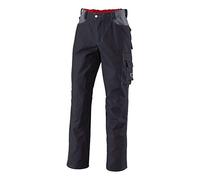 BP Workwear 1788-555-32 Pantalon de travail avec élastique dans le dos et plis au niveau de la taille Taille 48s Noir/gris foncé