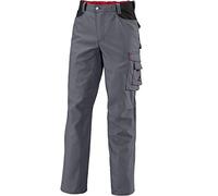 BP Workwear 1788-555-53 Pantalon de travail - Élastique dans le dos - Plis - Coupe normale - Taille : 46n - Couleur : gris foncé/noir
