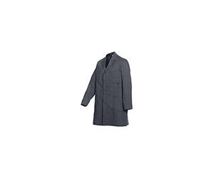 BP Workwear Basic 1310-150-53 Manteau de travail avec boutonnière dissimulée en pur coton Coupe classique Gris foncé Taille 52/54