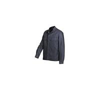 BP Workwear Basic 1485-060-10 Veste de travail - Boutonnière dissimulée - Coton pur - Coupe normale - Taille : 56/58 - Couleur : bleu foncé