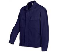 BP Workwear Basic 1485-060-10 Veste de travail - Patte à pression dissimulée - Coton pur - Coupe normale - Taille : 28/29 - Couleur : bleu foncé