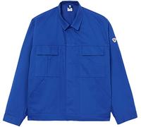 BP Workwear Basic 1485-060-13 Veste de travail - Boutonnière dissimulée - Coton pur - Coupe normale - Taille 98/102 - Couleur : bleu roi