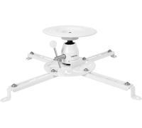 BP0056 Support pour vidéoprojecteur et projecteur jusqu'à 25 kg, Longueur du Bras 135 mm, Blanc
