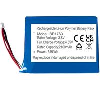 BP1763 Batterie de rechange 3,8 V 2100 mAh pour Vtech VM5255, VM5463, RM5754HD, RM5764HD, VM905HD, Leapfrog LF2423