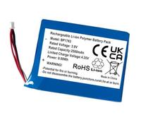 BP1763 Batterie de rechange 3,8 V 2500 mAh pour Vtech VM5255, VM5463, RM5754HD, RM5764HD, VM905HD, Leapfrog LF2423 Vidéo Babyphone