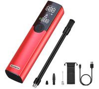 BP188 Pompe à Vélo 120psi,Gonfleur Velo,Compresseur Velo,Adaptée aux Valve Presta/Schrader/Dunlop,Portatif pour Vélo Route,Voiture