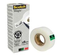 Scotch Ruban adhésif invisible Magic 900 - 100% recyclé - Pack de 9
