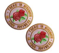 BPA 2 Pièce Patch Thermocollant Ecusson Thermocollant Ecusson a Coudre -There is strenght in your softness
