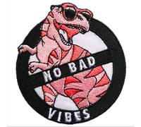 BPA Dinosaures Patch Thermocollant Ecusson Thermocollant Ecusson a Coudre -No Bad Vibes