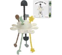 Bpa Free Silicone Octopus-Montessori Toys 1-2 Years-Teething Ring Baby 6-12 Months- Gifts For Babies 1 Year Old (Beige)