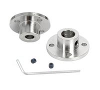 BPABDEITR Accouplement d'arbre à bride for moteur 45 Acier Tailles multiples Lot de 2(3.17mm)