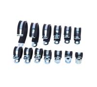 BPABDEITR Clips De Tuyau En P Doublés De Caoutchouc En Acier Inoxydable 304, Collier De Serrage for Câble, Paquet De 2 6-38mm(35MM)