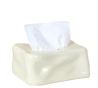 BPABDEITR Couvercle de boîte à mouchoirs en céramique multicolore 19,5 x 13,5 x 9 cm(Beige)