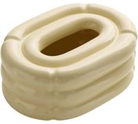 BPABDEITR Distributeur de mouchoirs et serviettes amovible en céramique jaune 21,5 x 15 x 9,5 cm