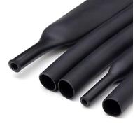 BPABDEITR Gaine De Câble Thermorétractable PE Noire, Adhésif Rétractable 3:1, Longueur De Soudure 1 Mètre, Plusieurs Tailles(Diameter:65mm)