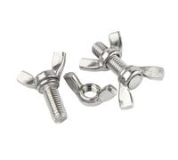 BPABDEITR Jeu De Vis À Oreilles Et D'écrous M8 En Acier Inoxydable, 5 Pièces, Attaches Papillon for Une Installation Et Un Réglage Faciles(M8x16mm)