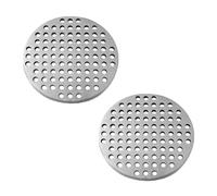 BPABDEITR Lot de 2 grilles d'évacuation perforées en Acier Inoxydable 304, diamètre des Trous : 50 mm, diamètre des Trous : 3,5 mm, Couleur argentée, épaisseur : 1 à 10 mm(Thickness 1MM)