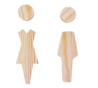 BPABDEITR Lot de 2 Panneaux de Salle de Bain en Bois représentant des Hommes et des Femmes, Multicolores, 16,8 x 4,7 cm(#4)