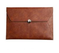 BPABDEITR Lot de 2 pochettes en similicuir multicolore for documents (240 x 347 mm)(Bruin)