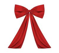 BPABDEITR Nœuds décoratifs en Ruban de Satin Multicolores à Suspendre, 105 x 6,5 x 5 cm(Rosso)