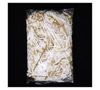 BPABDEITR Papier Déchiqueté Froissé Multicolore 100 G, Paquet De 2 À 6(White Golden,100g*6pack)