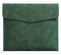 BPABDEITR Pochettes à documents A4 en similicuir - Multicolore - 331 x 240 mm - Lot de 4 - Solution de rangement élégante(Green)