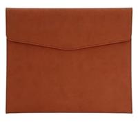 BPABDEITR Pochettes à documents multicolores en similicuir - 330 x 240 mm - Lot de 2 | Organiseur élégant for le bureau et les voyages(Bruin)