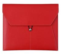 BPABDEITR Pochettes A4 en similicuir multicolore - Lot de 3 | 33 x 23,5 cm | Élégantes et organisées(Rosso)