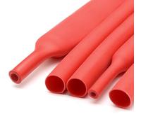 BPABDEITR Rapport De Rétrécissement Du Tube 3:1 De Gaine De Câble De Gaine Thermorétractable De PE De 5M Avec L'adhésif Multicolore(Rosso)