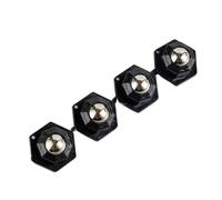 BPABDEITR Roulette De Poubelle Auto-adhésive À 360 Degrés Multicolore 4/12 Pièces(Black Steel Ball,12pcs)