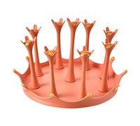 BPABDEITR Support de séchage pour tasses, Égouttoir rotatif à 360° for tasses et verres en PP, 5/7/9 tasses, multicolore(Oranje,9-cup)