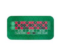 BPABDEITR Tapis de Poker Professionnel Table de Poker portab Tapis de Jeu de Roulette antidérapant en Caoutchouc, Tapis de Poker avec Sac de Transport, Tapis de Jeu for 8 Joueurs(Small)